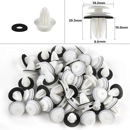 100 Pcs Push Pin Rivet Fasteners for Auto Trim Panel Clips