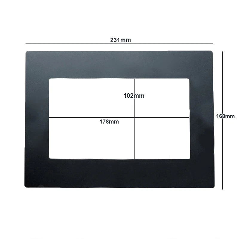 1pc 2 Din Frame for Car Auto Fascia 178x102mm Black Replacement Dash Panel