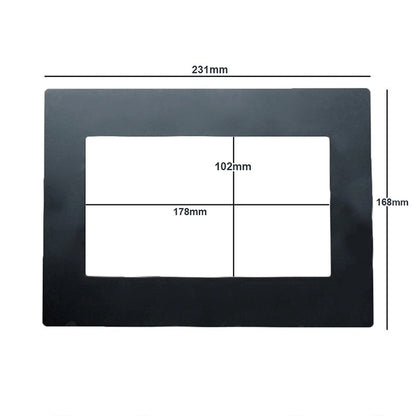 1pc 2 Din Frame for Car Auto Fascia 178x102mm Black Replacement Dash Panel
