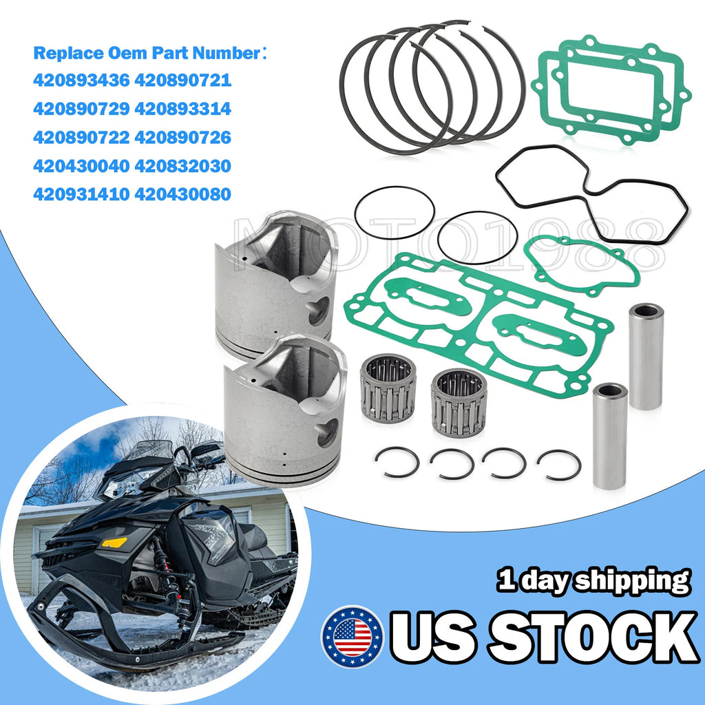 Top End Piston Ring Gasket 82mm for Skidoo Summit Renegade MXZ GSX Freeride 800R