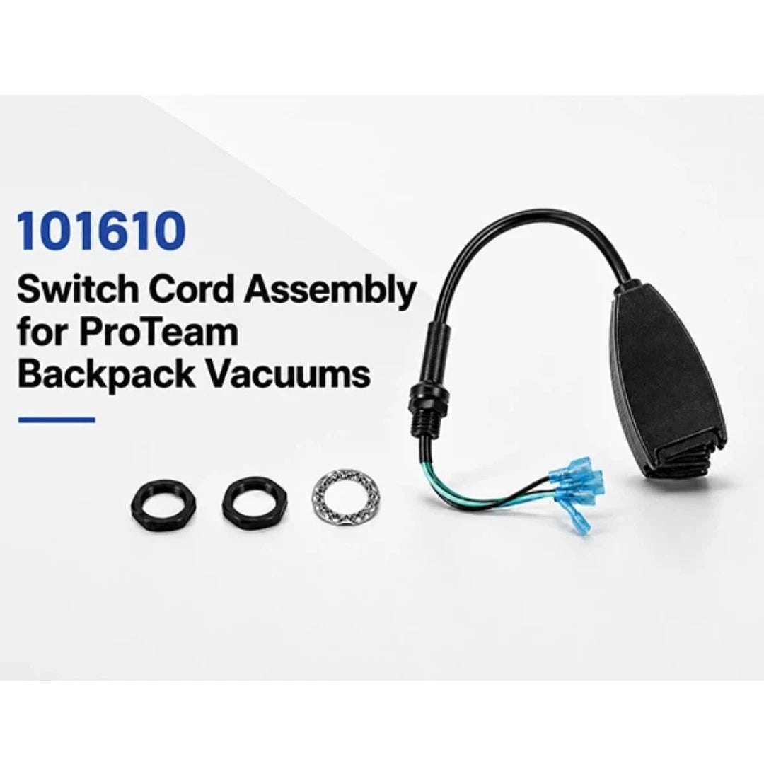 Backpack Vacuum Switch Cord Assembly for Proteam 101610