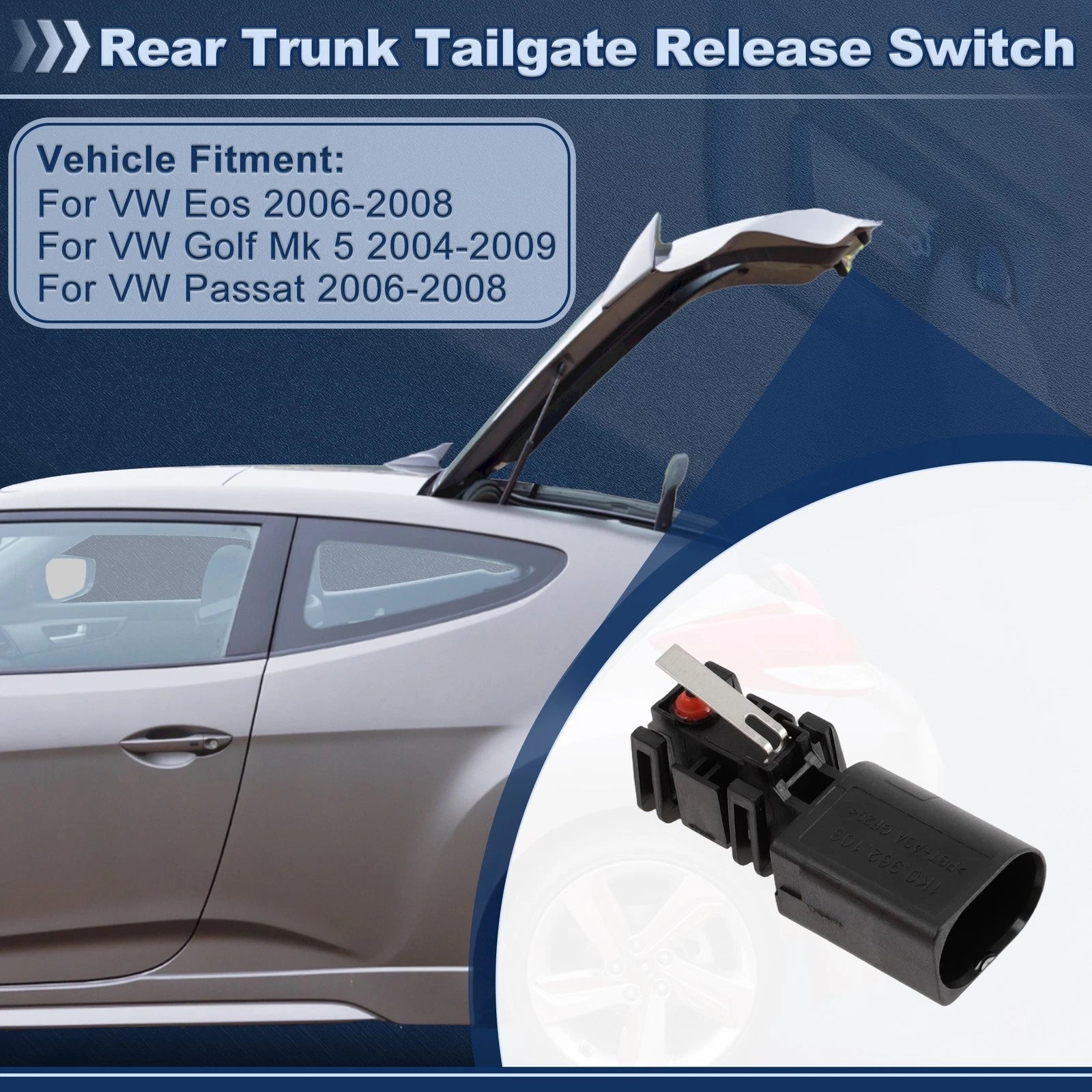 Tailgate Trunk Release Switch for VW Eos (2006–2008) 1K0962103