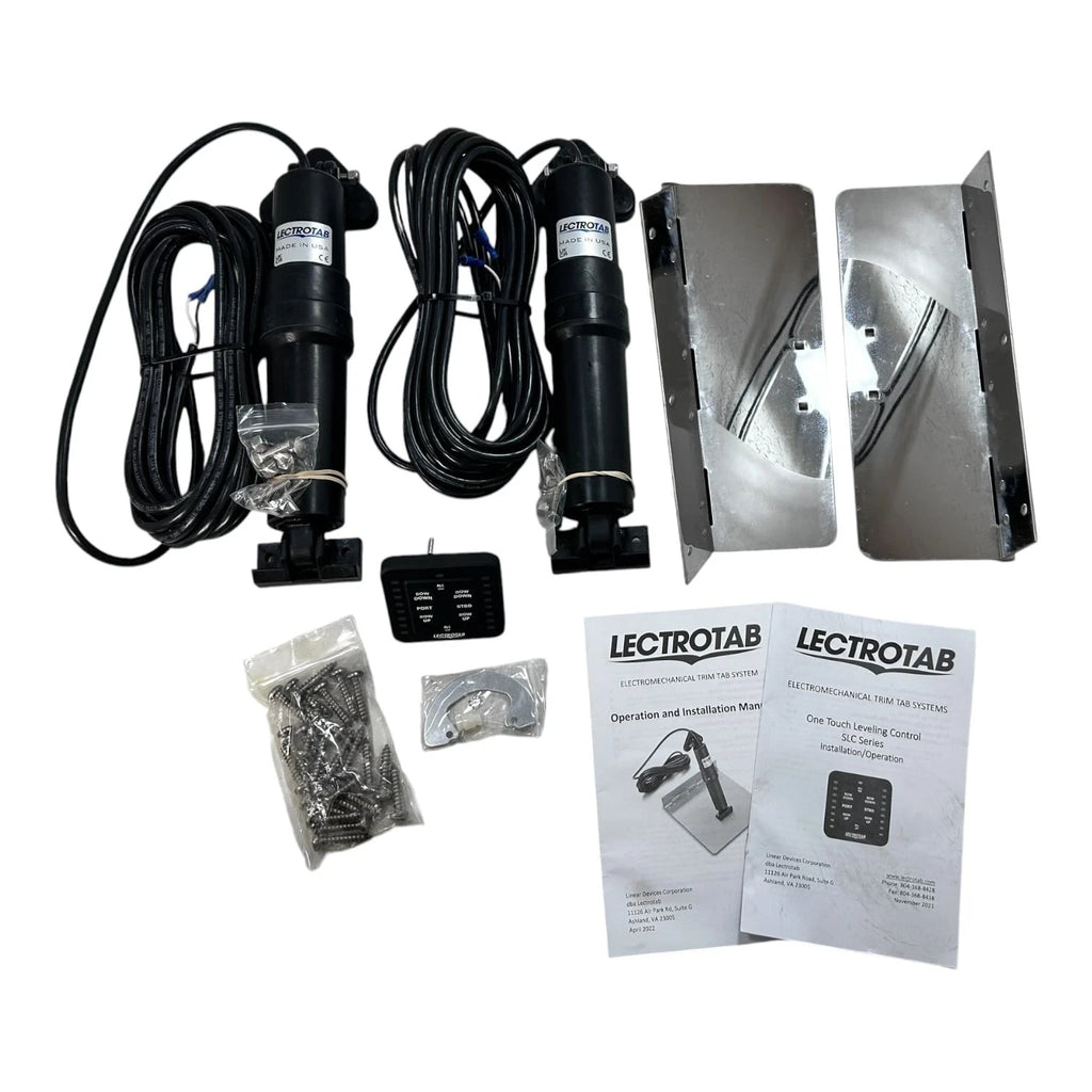 Lectrotab Marine Actuators for (23' Cables, 4x12'' SS Trim Tabs)