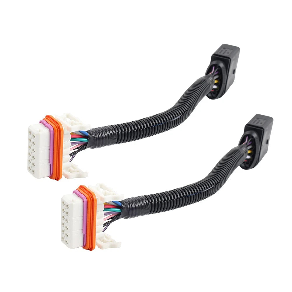 2X Headlight Wiring Harness Adapter for Volkswagen Touareg (2004–2007) 7L6971071A