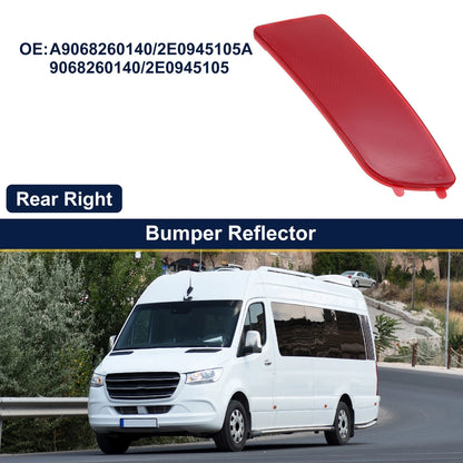 Rear Right Bumper Reflector Replacement for Mercedes-Benz Sprinter W906 (2006–2024) Red