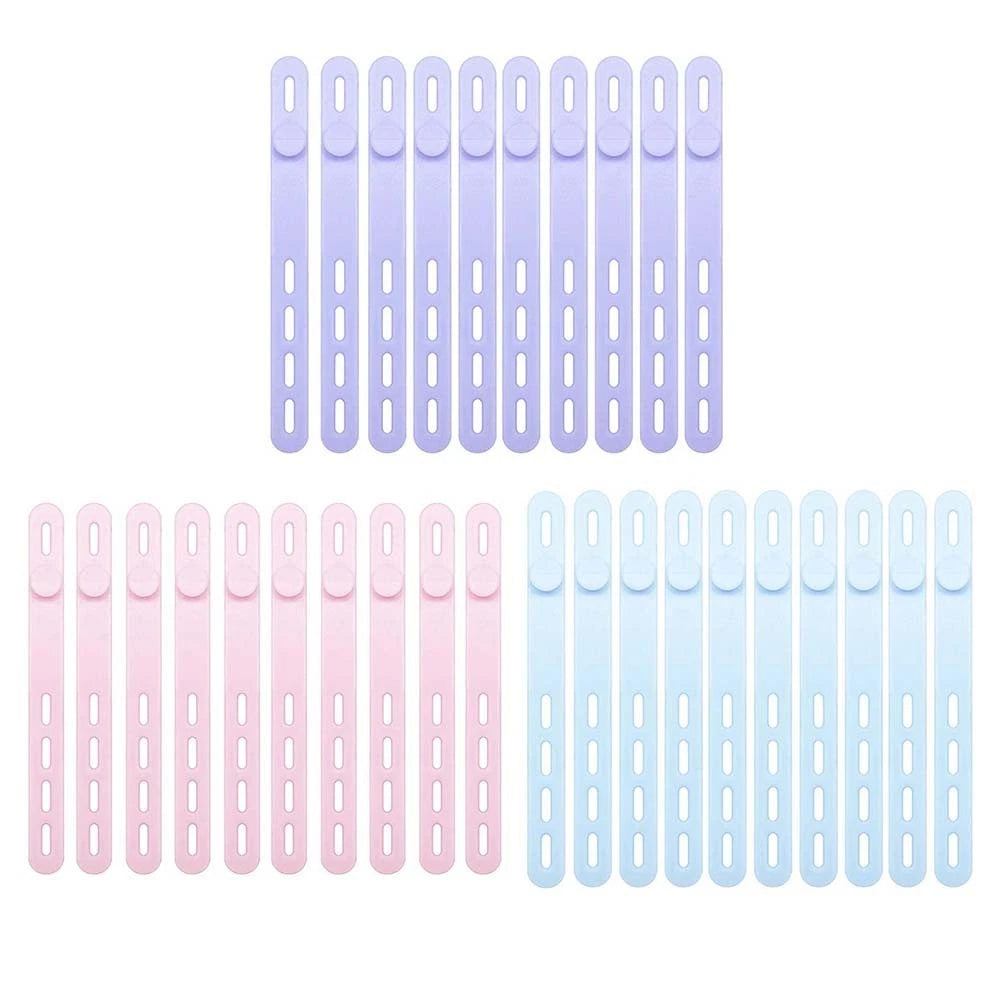 30 Pack Silicone Ties for Cable Management