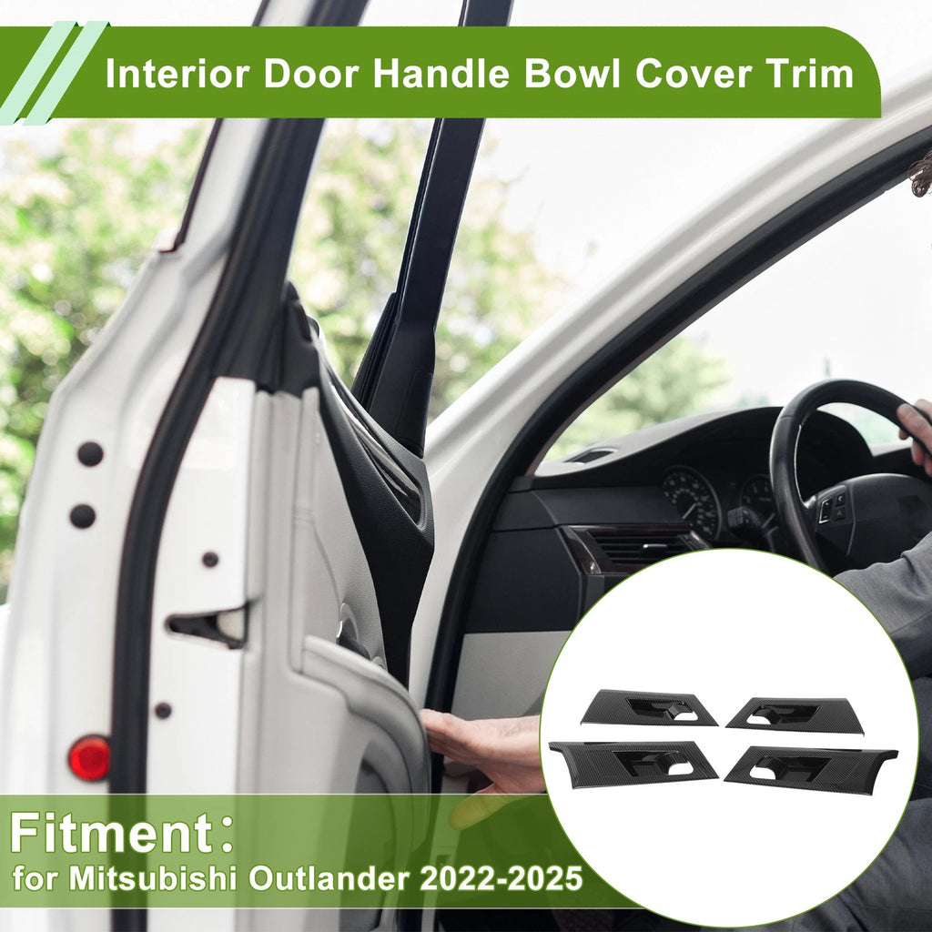 Interior Door Handle Bowl Cover Trim Replacement for Mitsubishi Outlander (2016–2021)