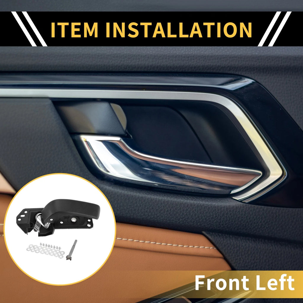 Front Left Interior Door Handle Replacement for Chevrolet Silverado 2500 HD (2020–2024)