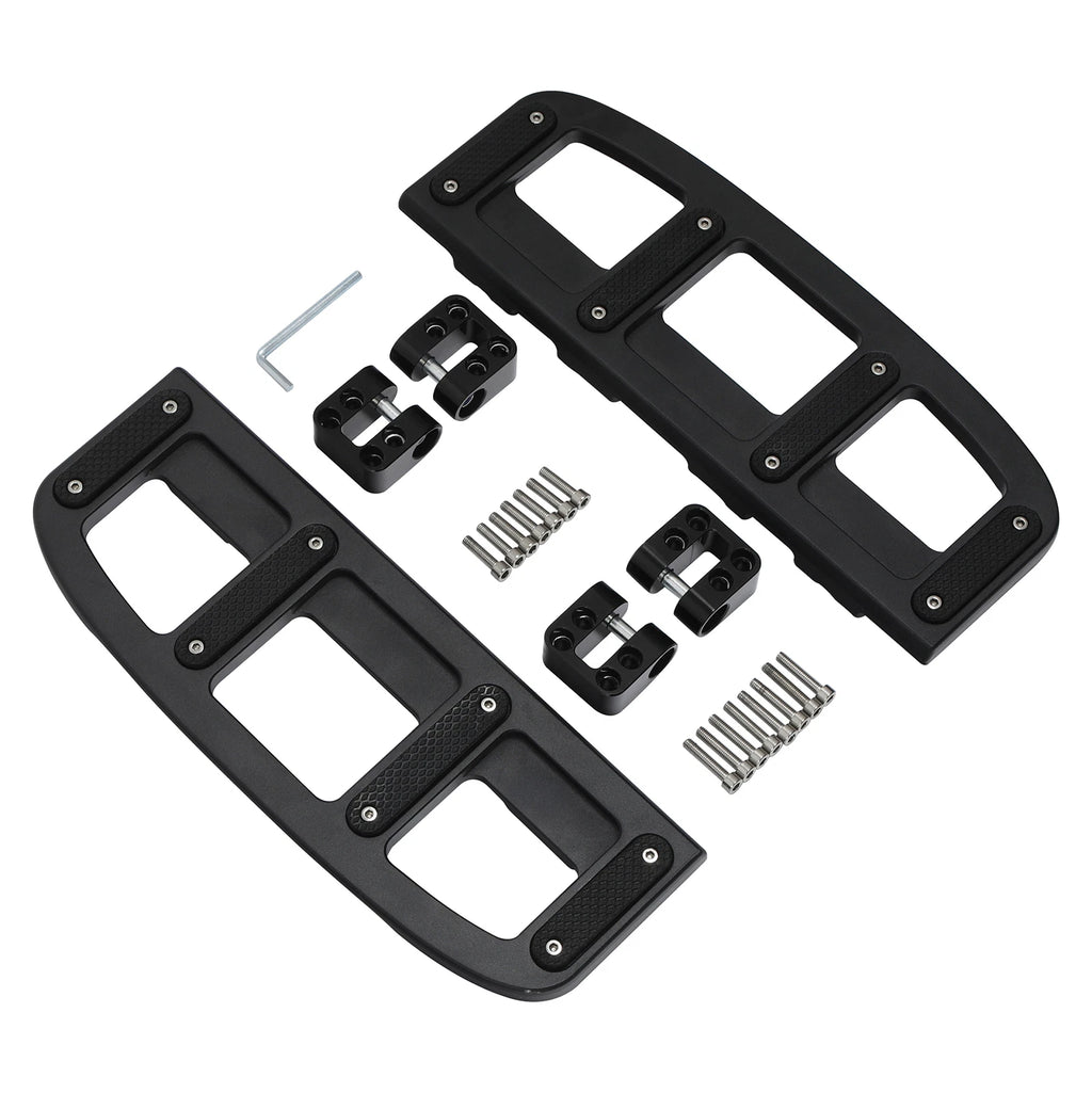 Matt Black Footboard Set for Harley Electra Glide/Road Glide (2009–Present)