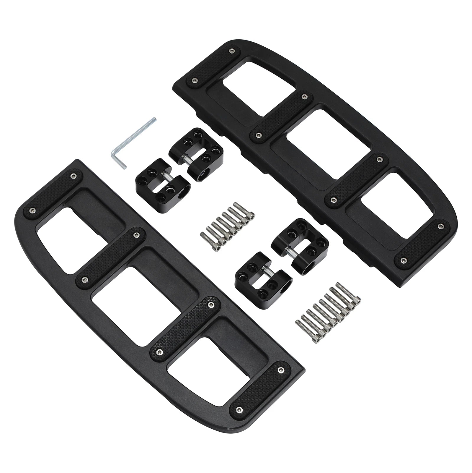 Matt Black Footboard Set for Harley Electra Glide/Road Glide (2009–Present)