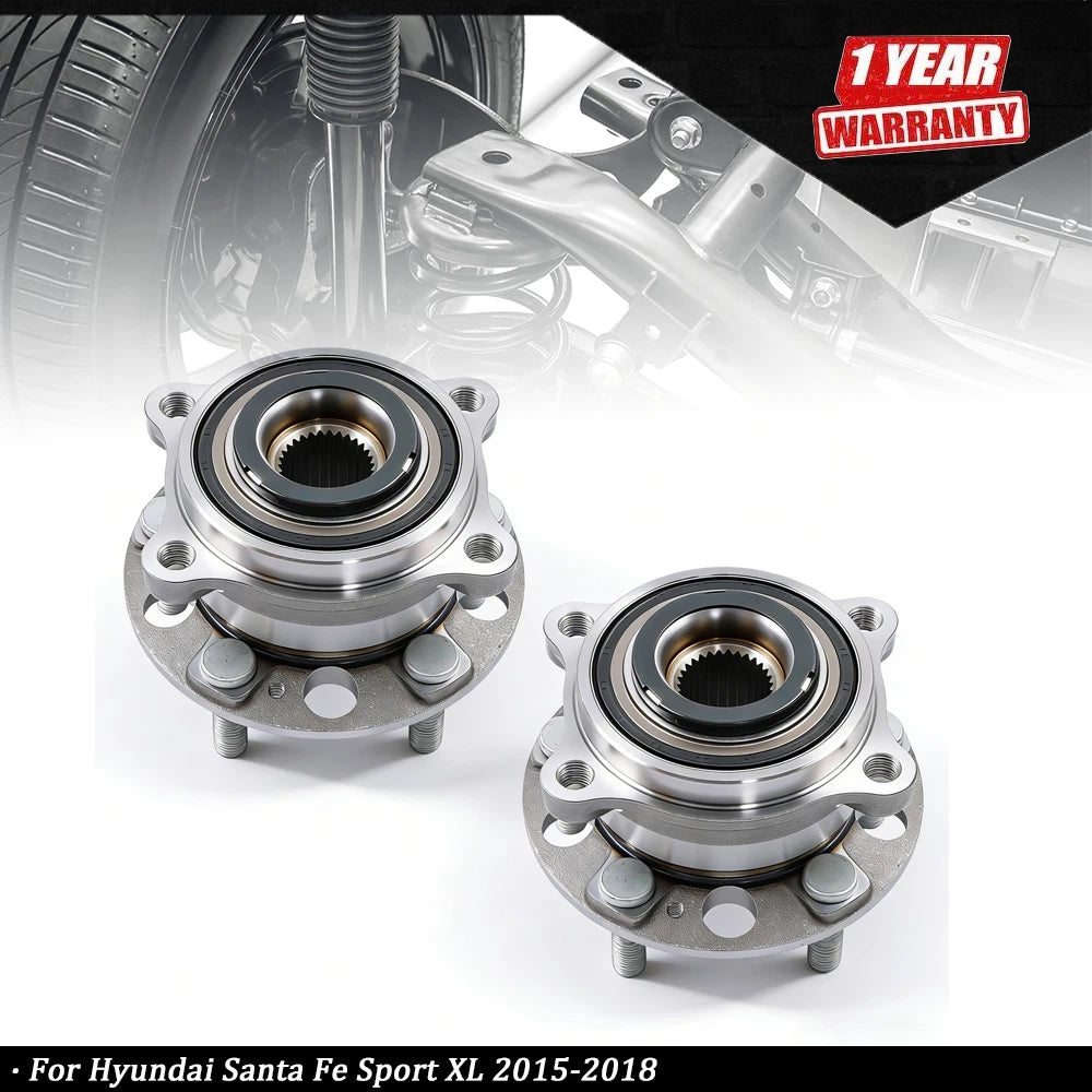 2X Front Wheel Hub Bearing Assembly for Hyundai Santa Fe Sport (2015–2018)