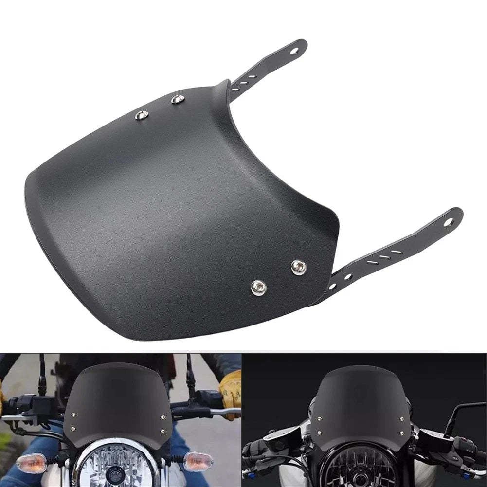 6-8" Windshield for Kawasaki Honda Universal Motorcycle Headlight