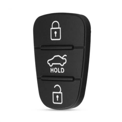 Key Button Rubber Pad Insert for Car Remote 3 Buttons Black