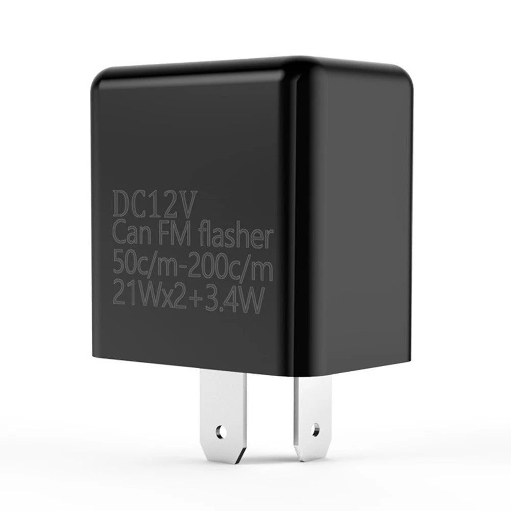 2X 2Pin 12V LED Flasher Relay for Universal Vehicles (Fix Hyper Flash)