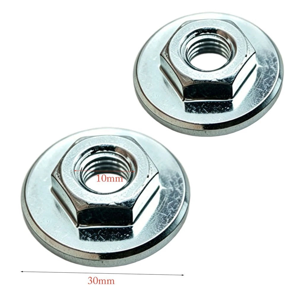 2X Angle Grinder Pressure Plate for M10 Hex Nut (30mm OD, 10mm ID)