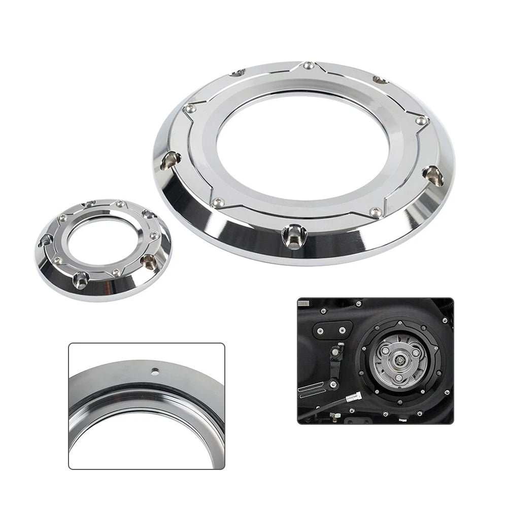 Timing Cover for Harley Softail Dyna Touring Road Glide (Chrome)