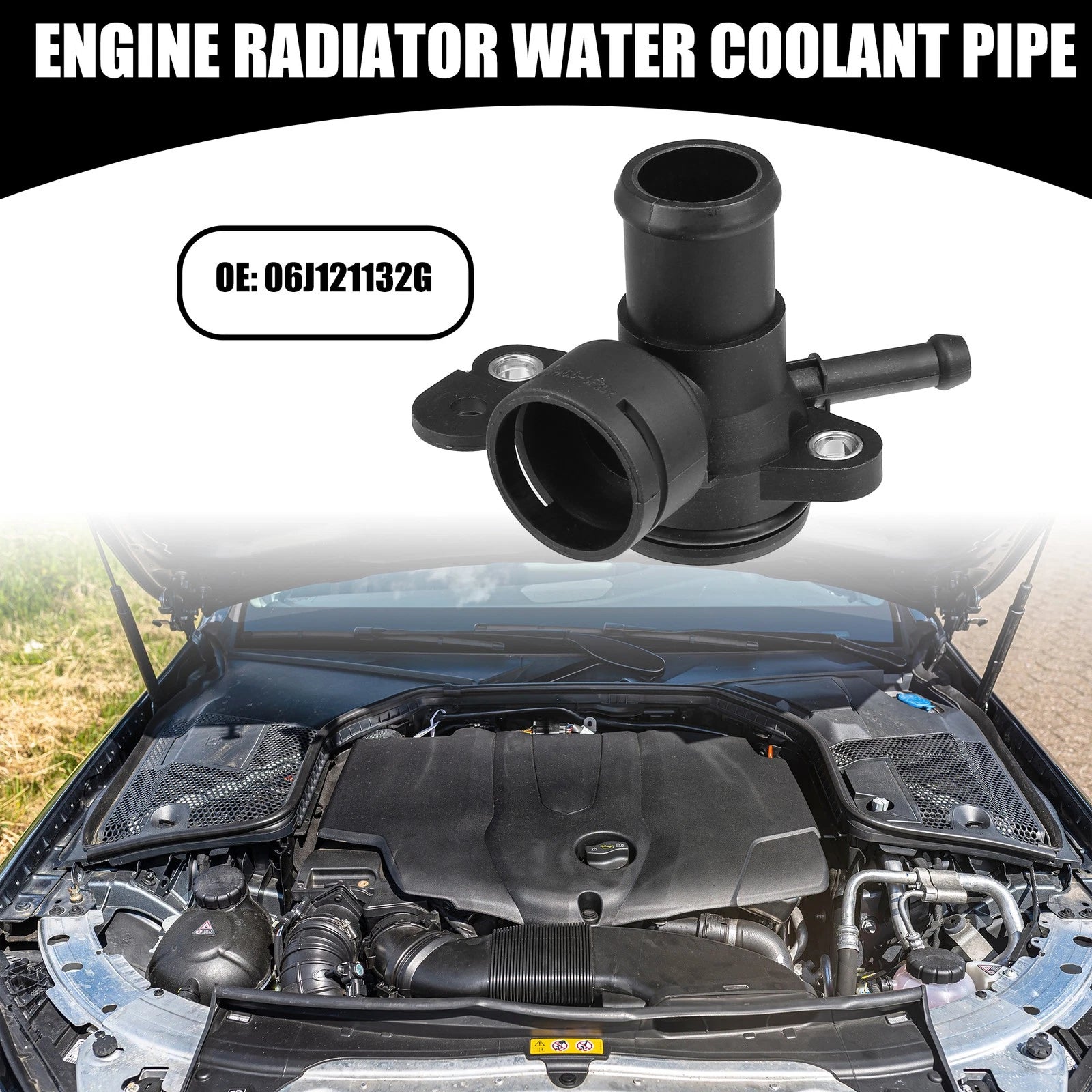 Engine Water Pump Coolant Outlet Pipe OEM Replacement for Volkswagen Beetle (2003–2010)