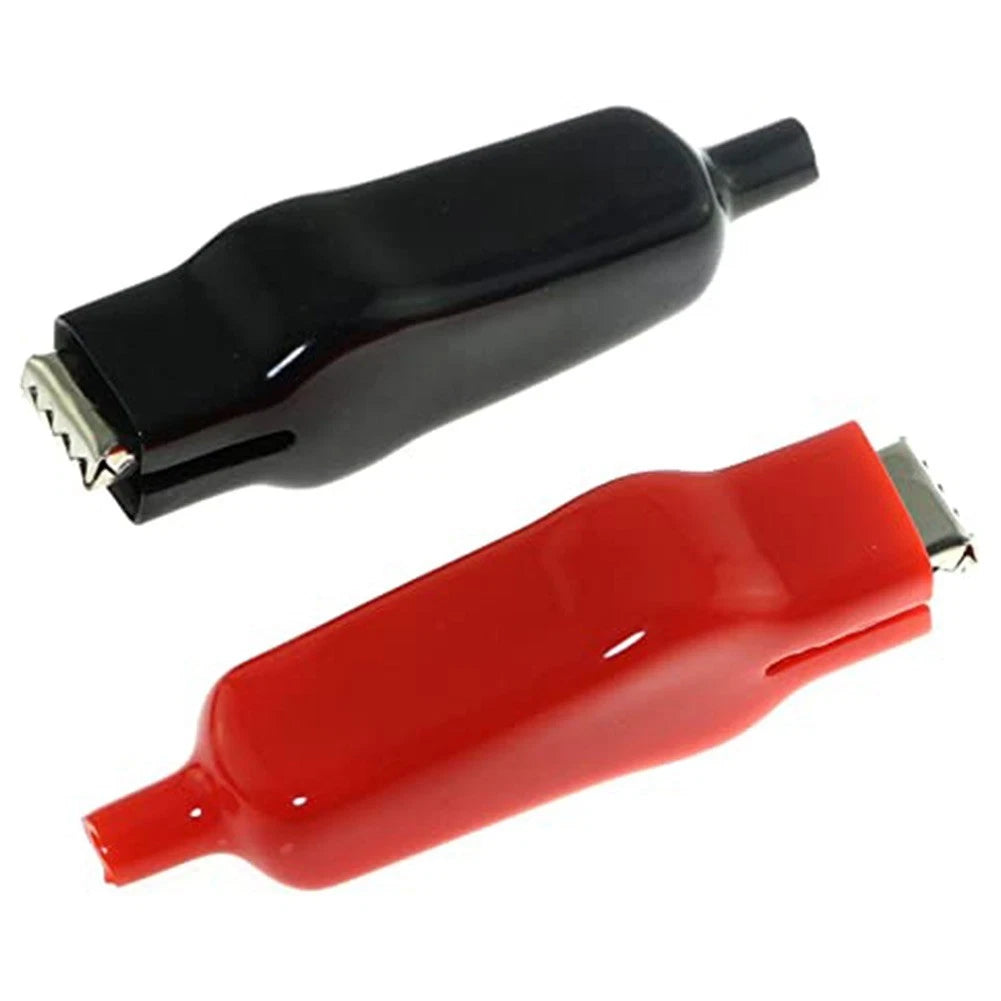 2X Electrical Test Leads Crocodile Clips for DIY Projects