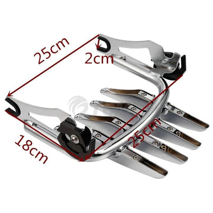 Chrome Stealth Luggage Rack & Docking Hardware for Harley Touring (2009–2013)