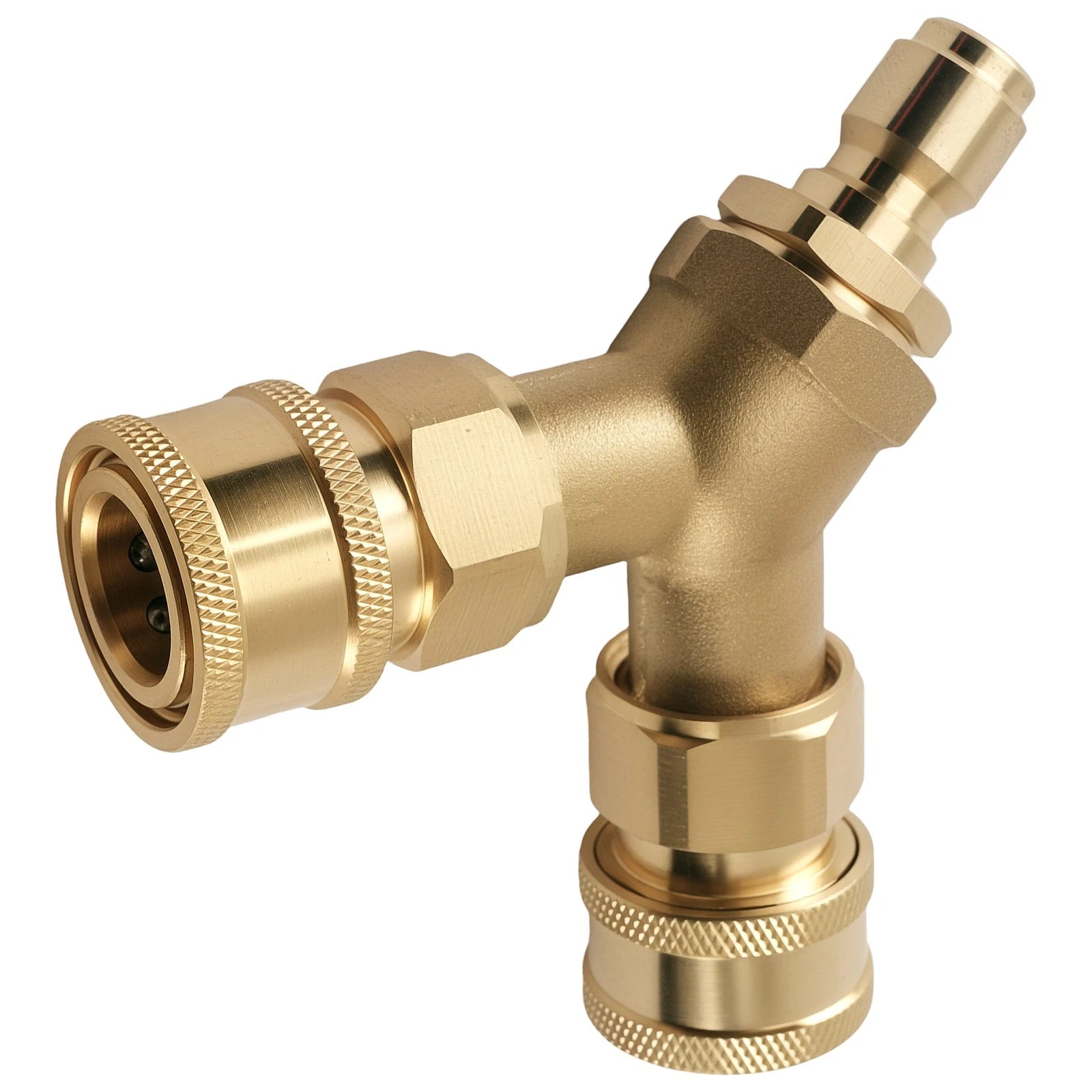 3/8" Pressure Washer Tee Splitter Coupler for Power Washer (Universal)