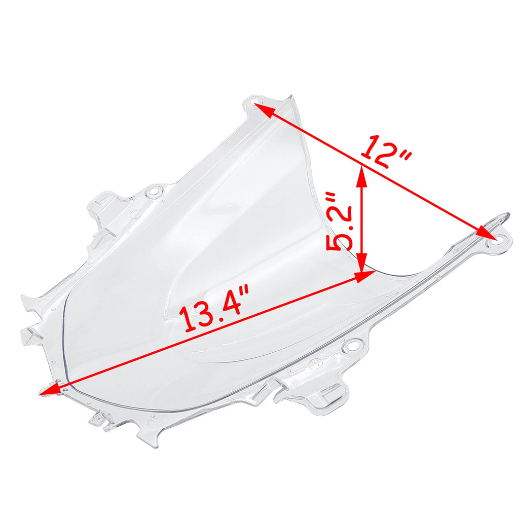 Clear Double Bubble Windshield for Yamaha YZF 1000 R1 (2015–2016)