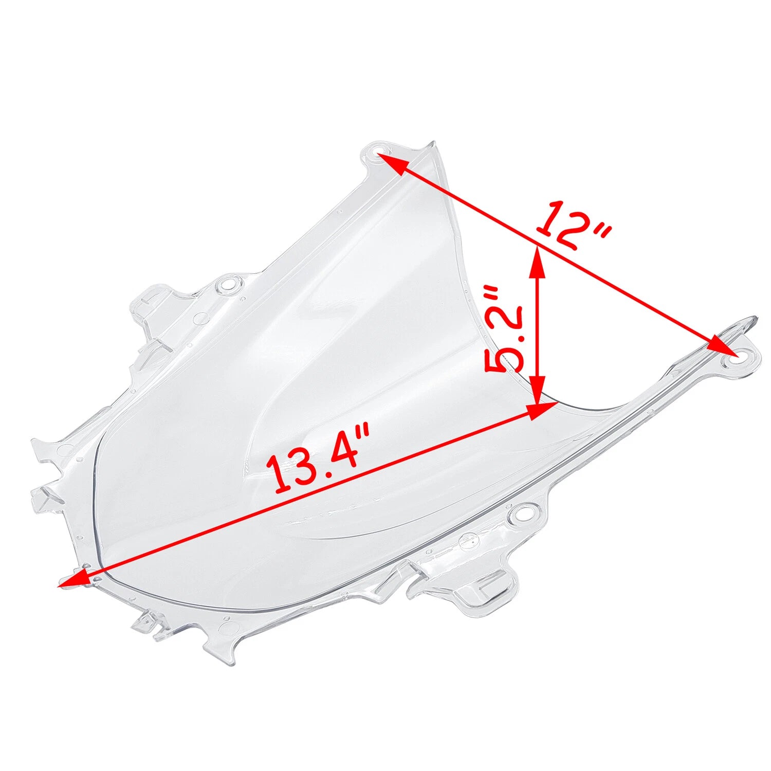 Clear Double Bubble Windshield for Yamaha YZF 1000 R1 (2015–2016)