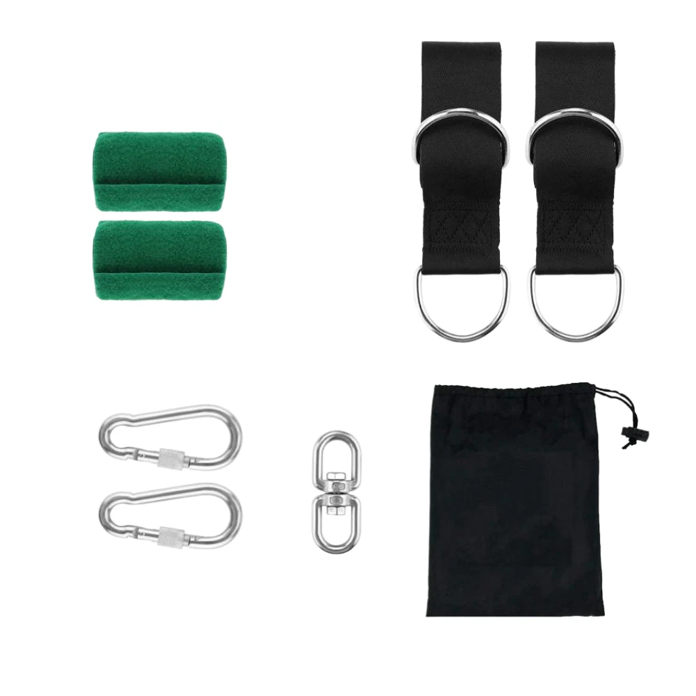 Swing Support Rope Kit for Adjustable Length (1.5m, 2m, 2.5m) Black
