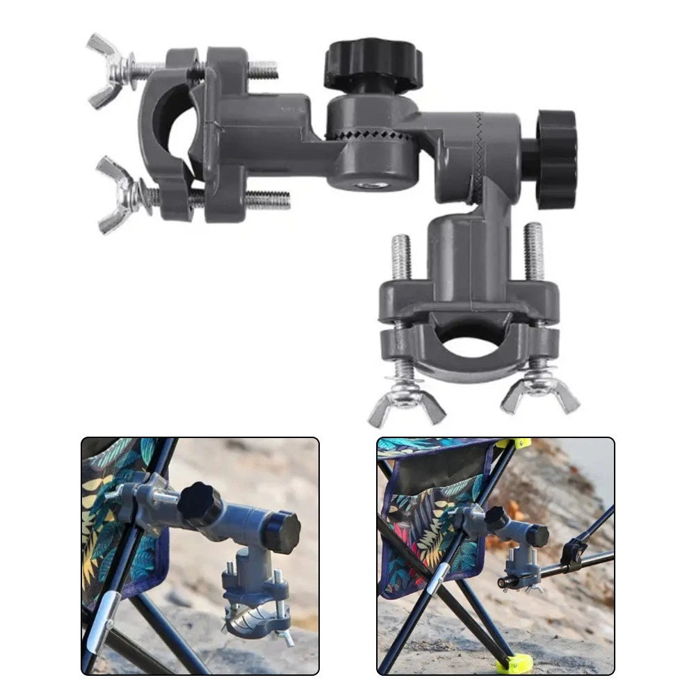 Fishing Umbrella Bracket Clamp for Chairs (360 Degree Adjustable)