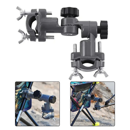 Fishing Umbrella Bracket Clamp for Chairs (360 Degree Adjustable)
