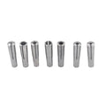 7 Pc Morse Taper Collet Set 2MT MT2 for Round Chuck (1/8 - 1/2)