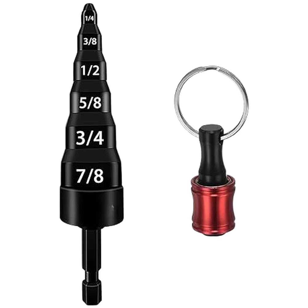 6-in-1 Copper Tube Expander with Drill Bit Holder and Carabiner Clip