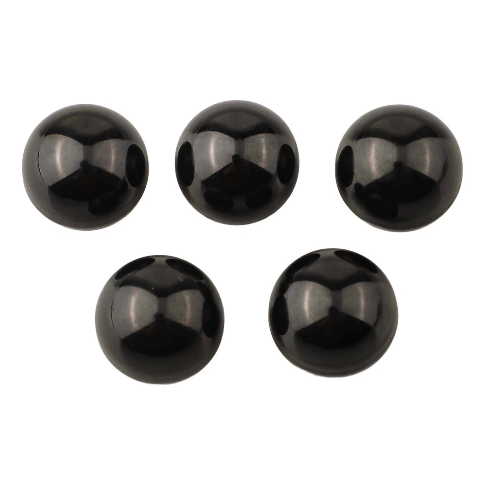 Set of 5 Round Bakelite Lever Knobs for Machines