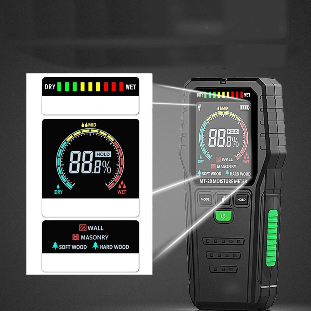 MT28 Moisture Meter for Building Materials and Wood Detection