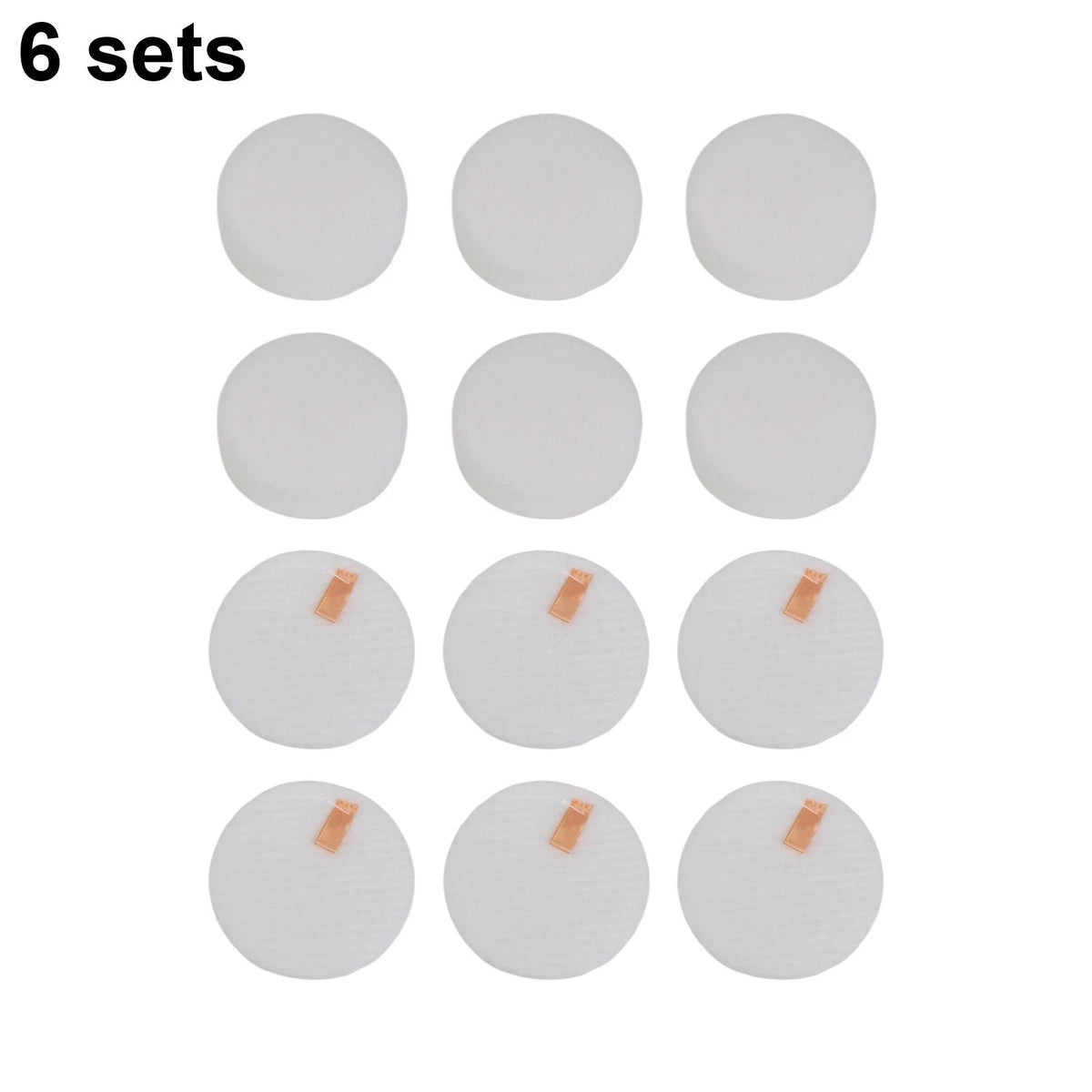Set of 6 Foam Felt Pre Motor Filter Kit for LVAC300