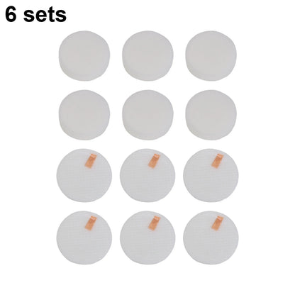 Set of 6 Foam Felt Pre Motor Filter Kit for LVAC300