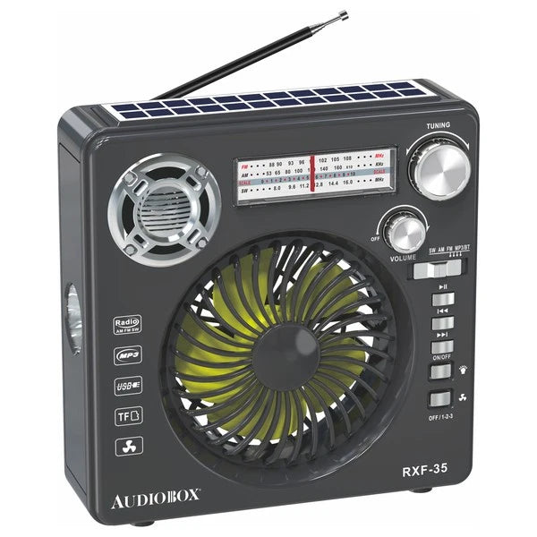Airbro RXF-35 Emergency Radio BT Speaker Fan Flashlight Solar Panel