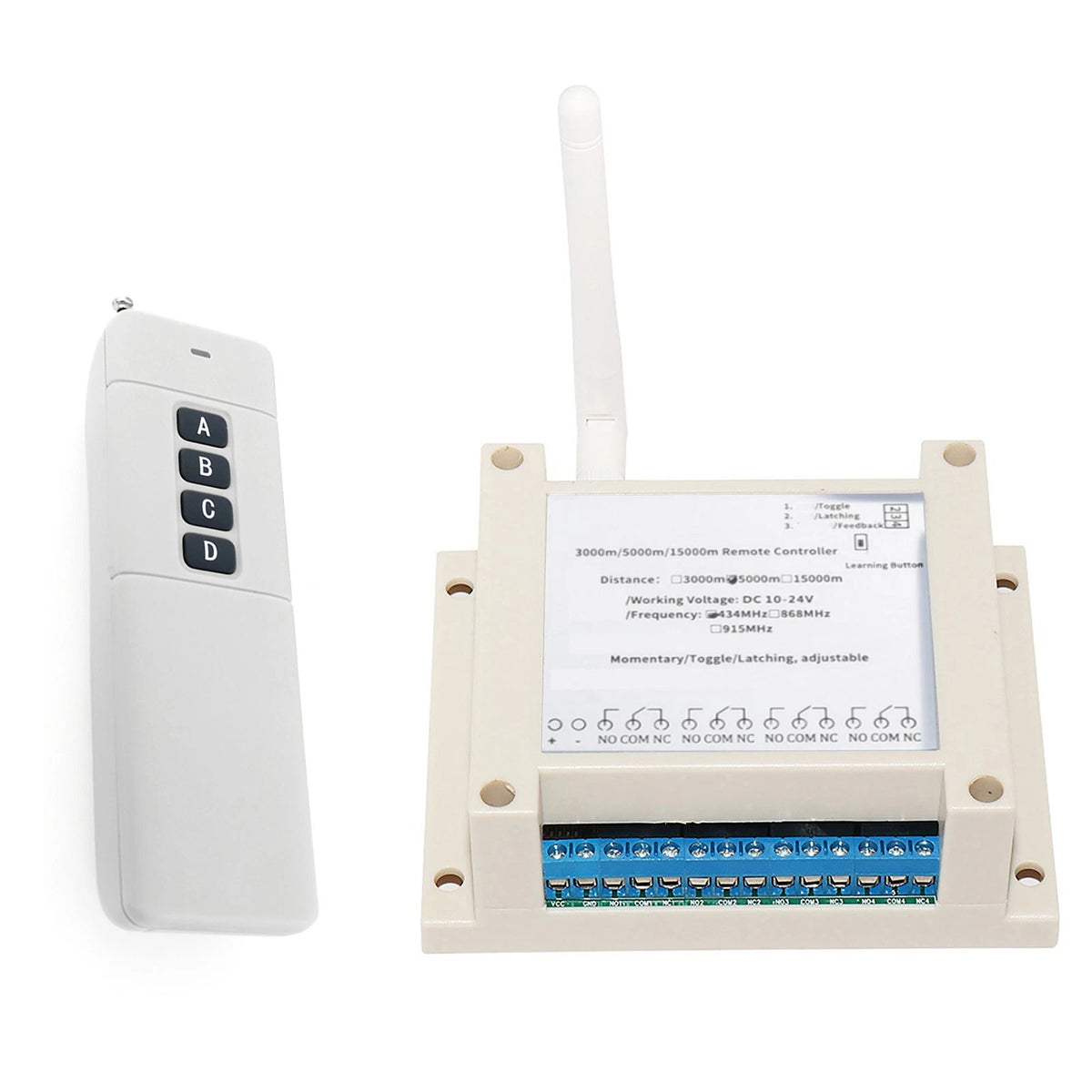 Wireless Bidirectional Remote Control 434M for Industrial Manufacturing
