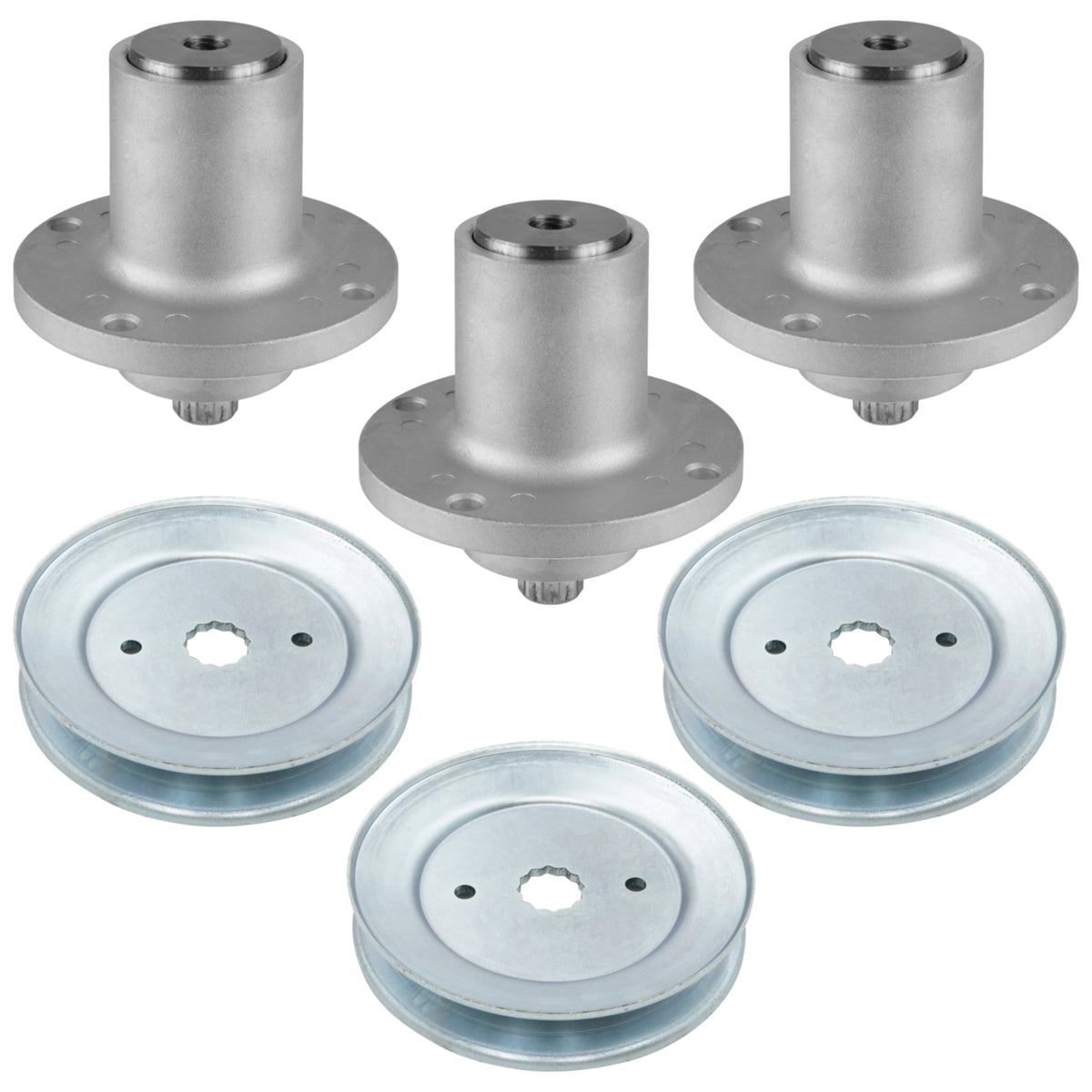 Deck Spindle with 5.78" OD Pulley Replacement for Hustler Raptor Flop-Up 7000 (2016–2024)