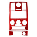 Center Console Climate Control CD Panel Cover Trim for Chrysler 300 (2008–2010) Red
