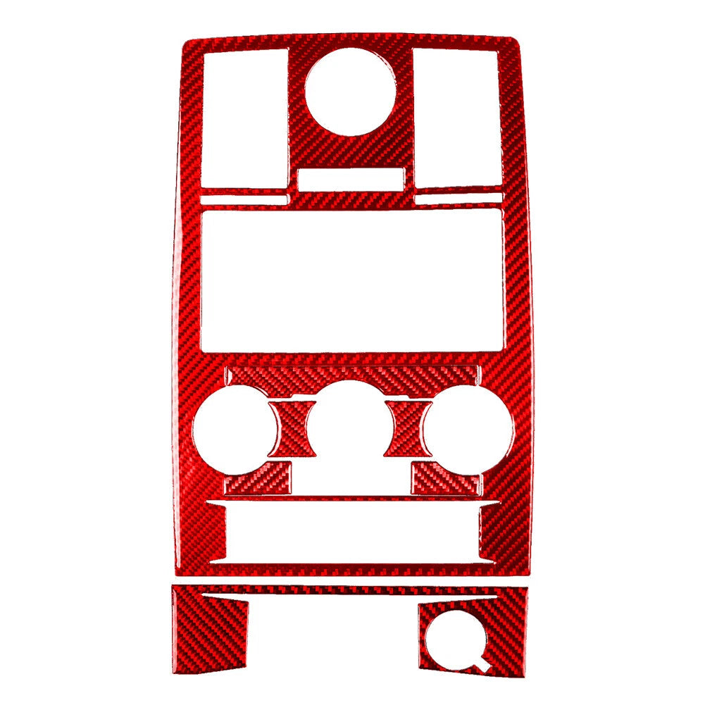 Center Console Climate Control CD Panel Cover Trim for Chrysler 300 (2008–2010) Red