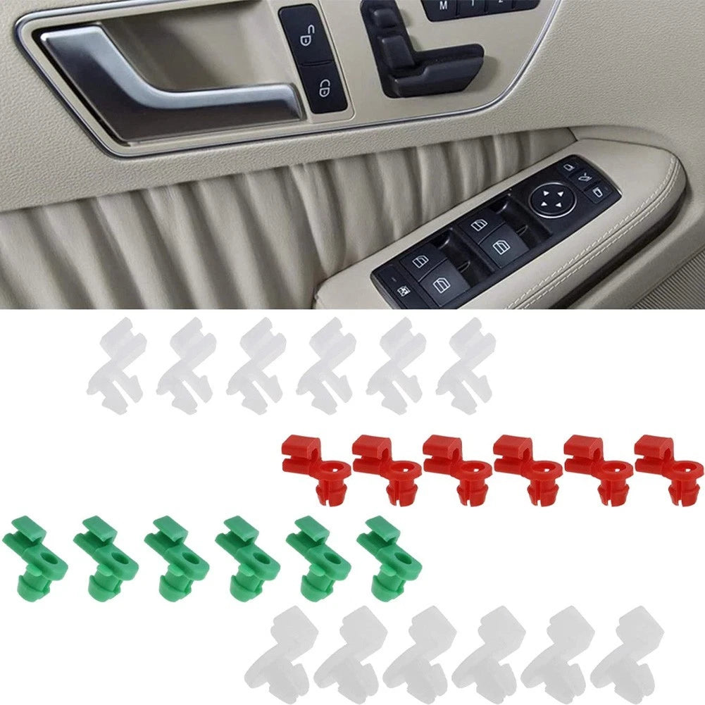 24 PCS Door Lock Rod Clips for Cars (Fits Most Models)