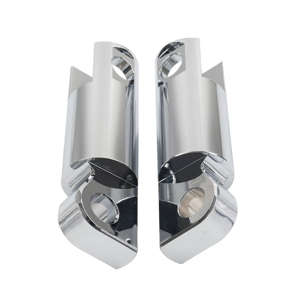 Foot Peg Extensions for Harley Touring Electra Glide (Universal, Chrome)