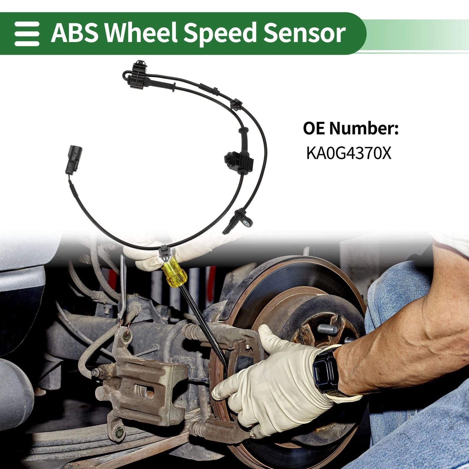 ABS Wheel Speed Sensor for Mazda CX-5 2017–2020 Replacement