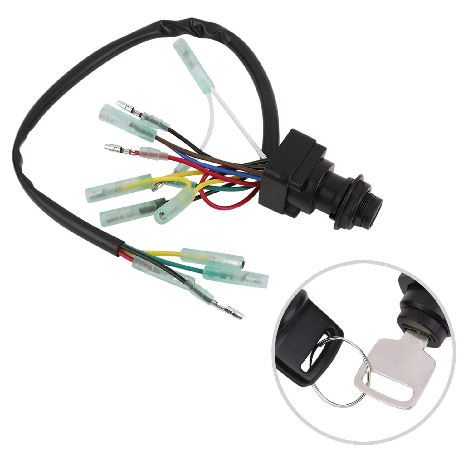 Ignition Switch Key Assembly for Outboard Motor Control Box (703-82510-45-00, MP51040)