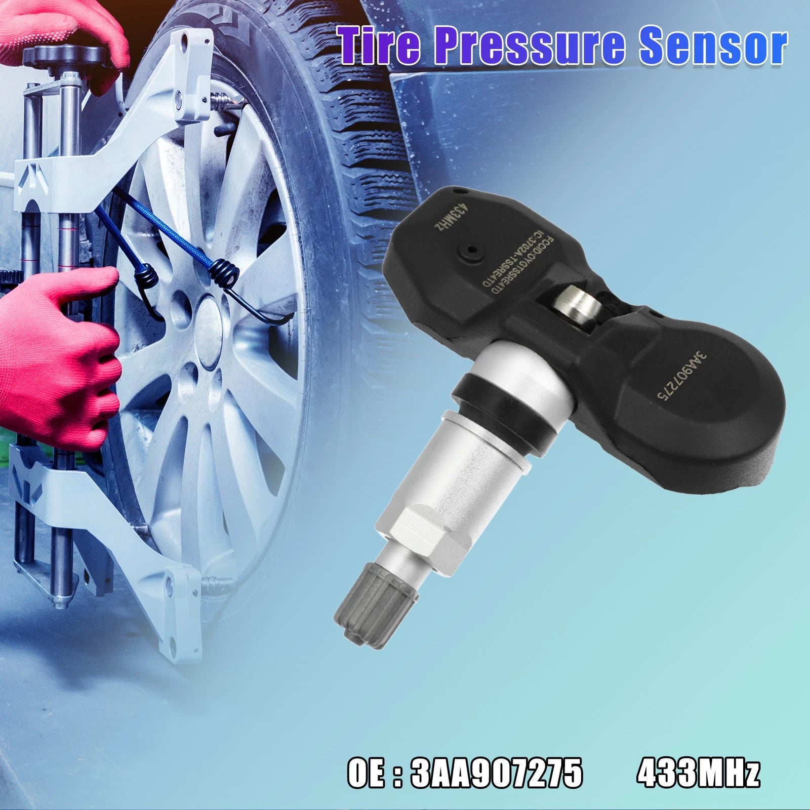 TPMS Tire Pressure Sensor 433MHz Replacement for Volkswagen CC (2012–2017)