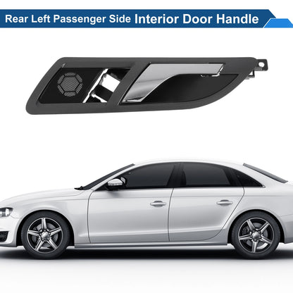 Rear Left Passenger Side Interior Door Handle for VW Skoda (2001–2008) Gray Chrome