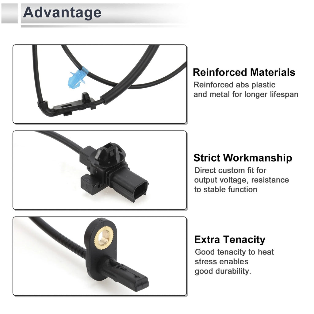 ABS Wheel Speed Sensor Front Left Replacement for Honda Civic (2016–2021)