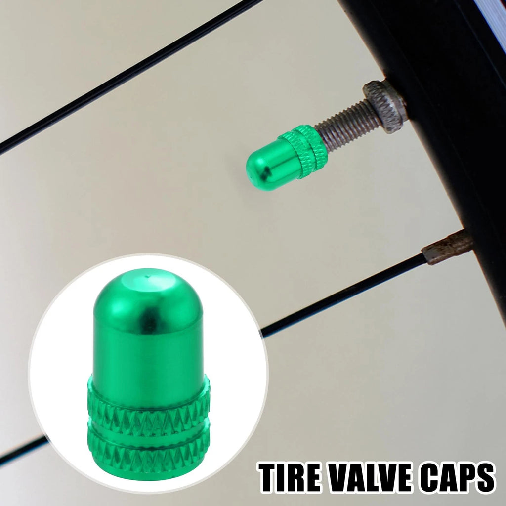 4Pc Universal Bicycle Valve Caps Dust Covers for American Type Tires (USA)