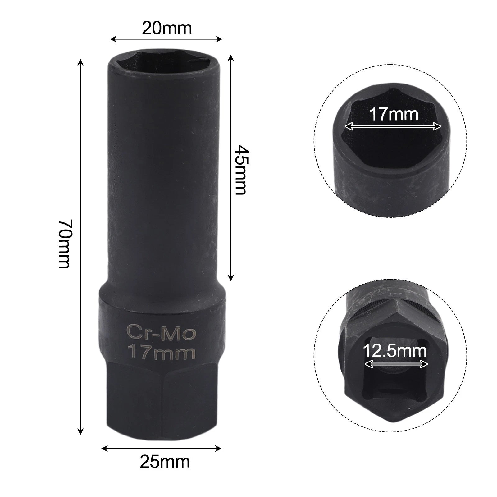 1/2 Inch Antitheft Tool for Car Wheel Installation and Removal