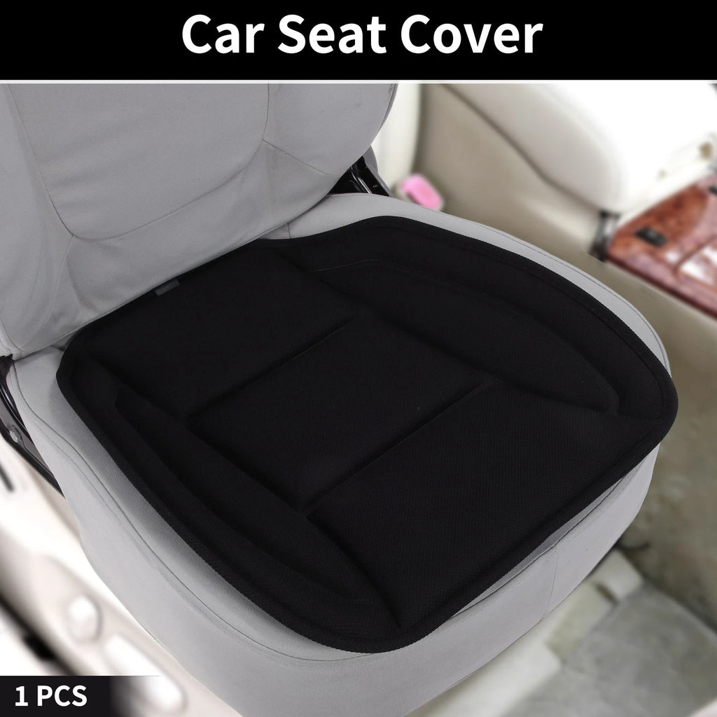 Car Bottom Seat Pad Cover for Universal Fit (1 Pcs) - Black Polyester